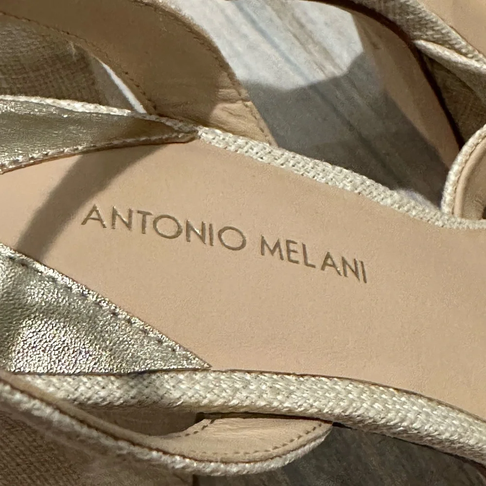 Antonio Melani Bindi Raffia Bow Platform Bow Sandals  size 9M New with tags